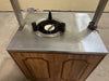 10" PLATE DISPENSER KIOSK/STAND W/ HEAT LAMP AND SNEEZE GUARD ON CASTERS - Bargains R Ours - #collection_name#