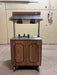 10" PLATE DISPENSER KIOSK/STAND W/ HEAT LAMP AND SNEEZE GUARD ON CASTERS - Bargains R Ours - #collection_name#