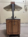 10" PLATE DISPENSER KIOSK/STAND W/ HEAT LAMP AND SNEEZE GUARD ON CASTERS - Bargains R Ours - #collection_name#