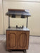 10" PLATE DISPENSER KIOSK/STAND W/ HEAT LAMP AND SNEEZE GUARD ON CASTERS - Bargains R Ours - #collection_name#