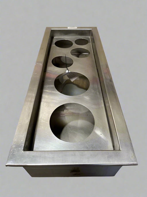 6 SALAD BAR INSERTS STAINLESS STEEL 9 X 9, 5 X 5, AND 6 X 6 INCHES. - Bargains R Ours - #collection_name#