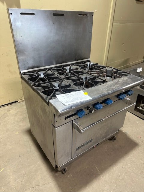 AMERICAN RANGE 6 BURNER STOVE/RANGE WITH OVEN - NATURAL GAS - Bargains R Ours - #collection_name#