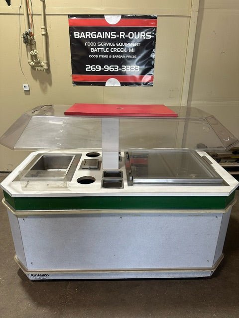 CAMBRO PORTABLE BAR W/ REMOVABLE SPEED RAIL ICE BIN 8 SLOT SHELVING COMPARTMENTS - Bargains R Ours - #collection_name#