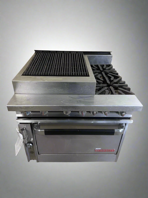 BLODGETT NATURAL GAS 2 BURNER RANGE WITH 21 INCH GRIDDLE AND OVEN - Bargains R Ours - #collection_name#