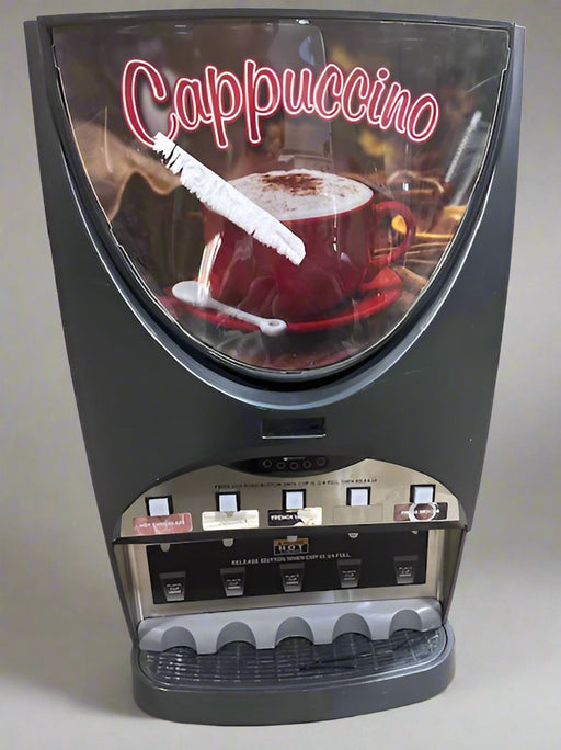 BUNNOMATIC CAPPUCCINO/HOT CHOCOLATE 5 FLAVOR HOT BEVERAGE DISPENSER 7 GALLON TANK - NO KEY - Bargains R Ours - #collection_name#