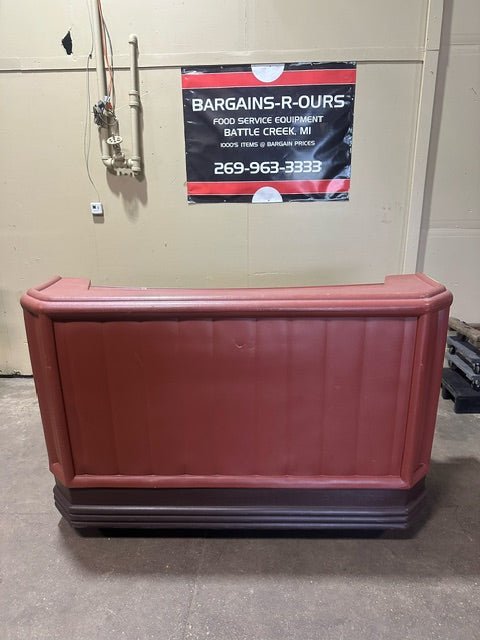 CAMBRO PORTABLE BAR W/ REMOVABLE SPEED RAIL ICE BIN 8 SLOT SHELVING COMPARTMENTS - Bargains R Ours - #collection_name#