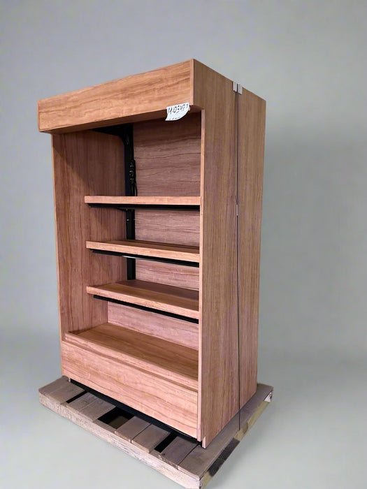 CUSTOM BUILT BAKERY DISPLAY CASE W/ ADJUSTABLE SHELF & STORAGE COMPARTMENT - Bargains R Ours - #collection_name#