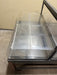 CUSTOM BUILT STEEL FRAMED DOUBLE SIDED ACRYLIC DISPLAY CART MERCHANDISER SELF SERVICE ON CASTERS - Bargains R Ours - #collection_name#