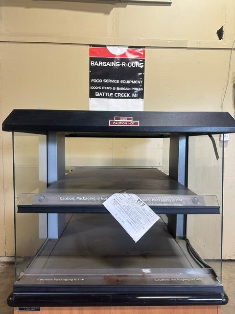 CUSTOM DELI'S HEAVY DUTY COMMERCIAL LIGHTED HOT FOOD/CHICKEN ROTISSERIE MERCHANDISER - Bargains R Ours - #collection_name#