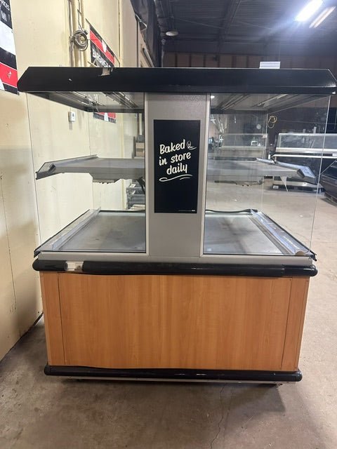 CUSTOM DELI'S HEAVY DUTY COMMERCIAL LIGHTED HOT FOOD/CHICKEN ROTISSERIE MERCHANDISER - Bargains R Ours - #collection_name#