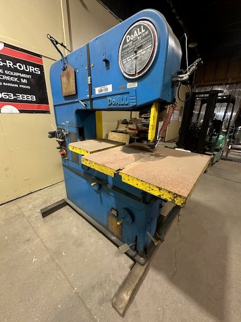 DOALL VERTICAL CONTOUR BAND SAW, (STEEL WORKING MACHINERY) MODEL DVW - 15 - Bargains R Ours - #collection_name#