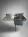 EAGLE GROUP RIGHT SIDE COMPARTMENT SINK HOT/COLD KNOBS AND FAUCET STAINLESS STEEL - ADJUSTABLE HEIGHT - Bargains R Ours - #collection_name#