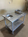 EAGLE GROUP STAINLESS STEEL PREP TABLE WITH 2 SINKS AND SHELF HOT/COLD WATER LINE HOOK UPS - Bargains R Ours - #collection_name#