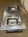 EAGLE GROUP STAINLESS STEEL PREP TABLE WITH 2 SINKS AND SHELF HOT/COLD WATER LINE HOOK UPS - Bargains R Ours - #collection_name#