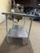 EAGLE GROUP STAINLESS STEEL PREP TABLE WITH 2 SINKS AND SHELF HOT/COLD WATER LINE HOOK UPS - Bargains R Ours - #collection_name#