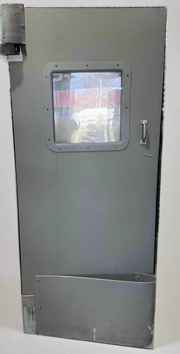 EM RESTAURANT TRAFFIC DOOR WITH HARDWARE S/N: 37714P - Bargains R Ours - #collection_name#