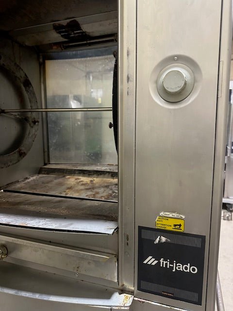 FRI - JADO ELECTRIC STAINLESS STEEL DOUBLE PASS THROUGH DOORS CHICKEN/RIB/PORK ROTISSERIE OVEN DIGITAL PAD CONTROL SYSTEM 7 BASKETS - Bargains R Ours - #collection_name#