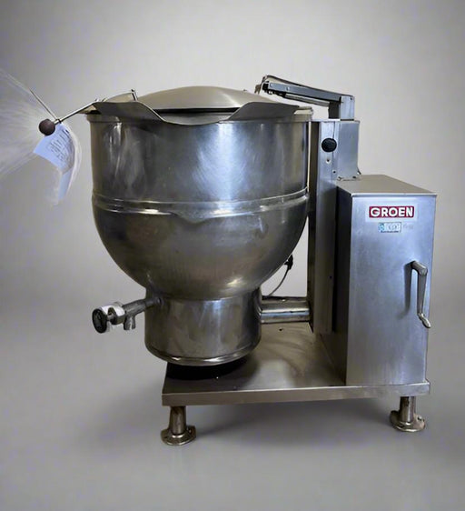 GROEN ELECTRIC JACKETED ALL IN ONE 60 GALLON STEAM KETTLE MANUAL TILT SELF CONTAINED - Bargains R Ours - #collection_name#