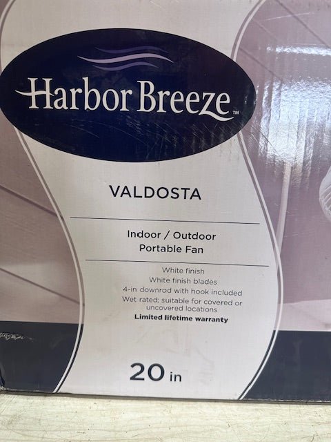 "HARBOR BREEZE" VALDOSTA INDOOR/OUTDOOR 20" PORTABLE FAN - Bargains R Ours - #collection_name#