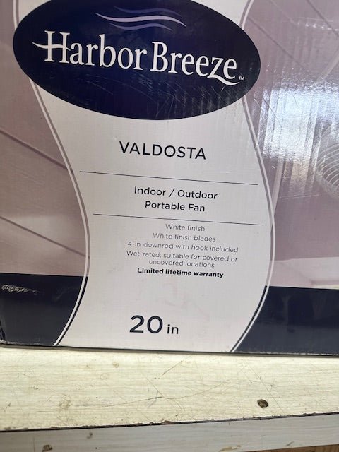 "HARBOR BREEZE" VALDOSTA INDOOR/OUTDOOR 20" PORTABLE FAN - Bargains R Ours - #collection_name#