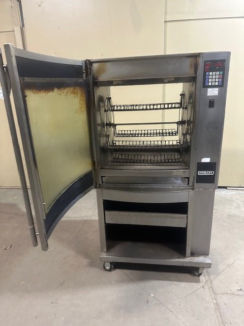 HOBART DUAL PHASE ROTISSERIE OVEN DIGITAL CONTROL 4 BASKETS AND DOUBLE PASS THROUGH DOORS - Bargains R Ours - #collection_name#