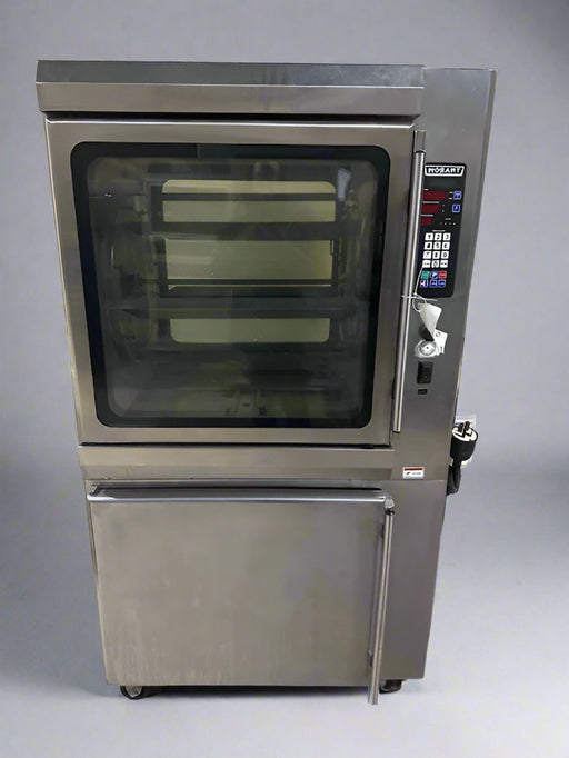 HOBART ROTISSERIE AUTO CLEAN OVEN WITH HOBART VENT LESS HOOD ON CASTERS - Bargains R Ours - #collection_name#