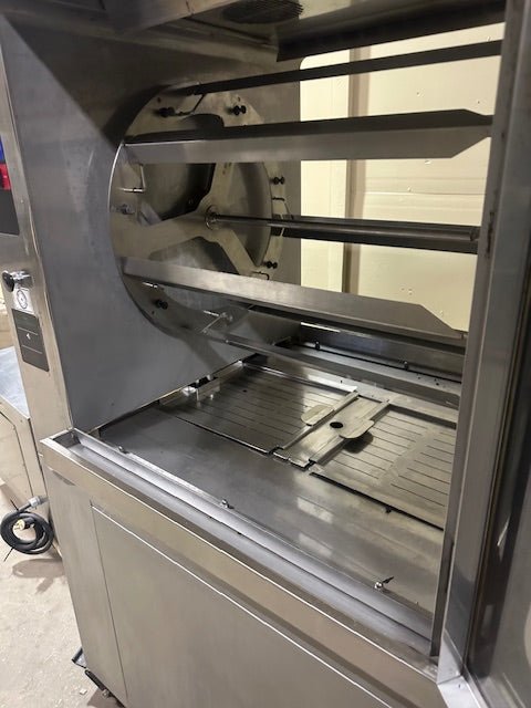 HOBART ROTISSERIE AUTO CLEAN OVEN WITH HOBART VENT LESS HOOD ON CASTERS - Bargains R Ours - #collection_name#