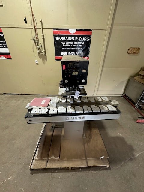 IMTRAN HEAVY DUTY INDUSTRIES GS SERIES MODEL G5 - 200 3 COLOR PAD TRANSFER PRINTER MACHINE - FRONT 22 STATIONS CONVEYOR WITH MANUALS - Bargains R Ours - #collection_name#