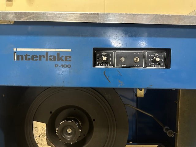 INTERLAKE P - 100 BANDER/STRAPPING MACHINE ON CASTERS - Bargains R Ours - #collection_name#