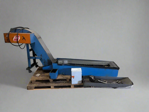 JORGENSON CHIP CONVEYOR VARIOUS PARTS DETACHED 9 INCH WIDE CONVEYOR ON CASTERS 2 FOOT PEDALS - Bargains R Ours - #collection_name#