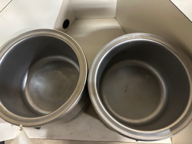 KMP FIXTURES HEAVY DUTY COMMERCIAL SOUP WARMER HOLDER DISPENSERS WITH 2 STORAGE COMPARTMENTS - Bargains R Ours - #collection_name#