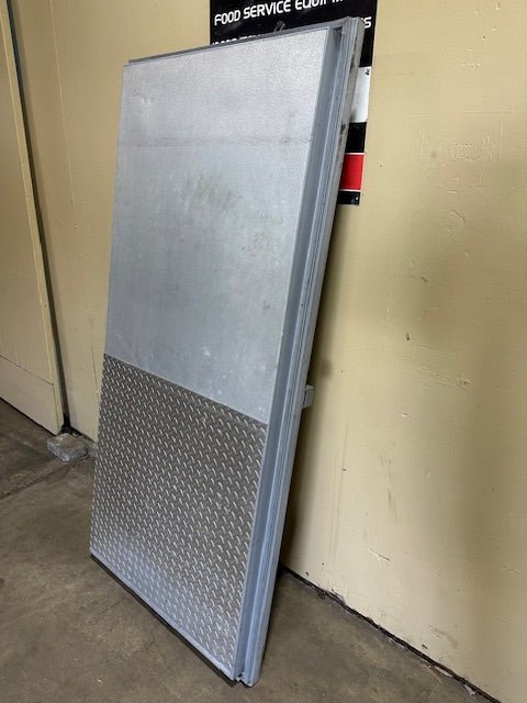 KOLPAK RIGHT SIDE OPEN FREEZER DOOR 2 HINGED WITH METAL KICK PLATE - Bargains R Ours - #collection_name#