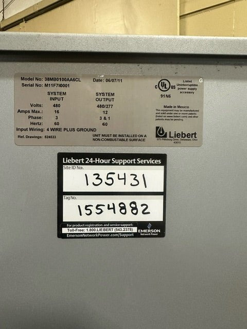 LIEBERT NX AC UNINTERRUPTIBLE POWER SYSTEM ON CASTERS - Bargains R Ours - #collection_name#