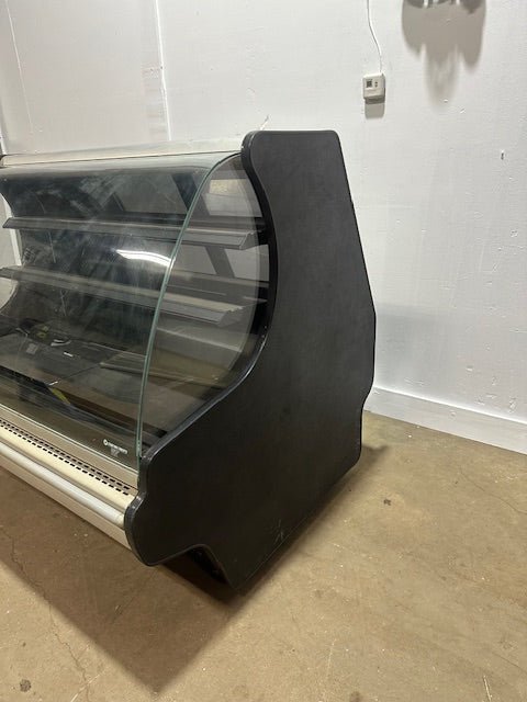 " LIGHTED CURVED GLASS REFRIGERATED BAKERY DISPLAY CASE - Bargains R Ours - #collection_name#