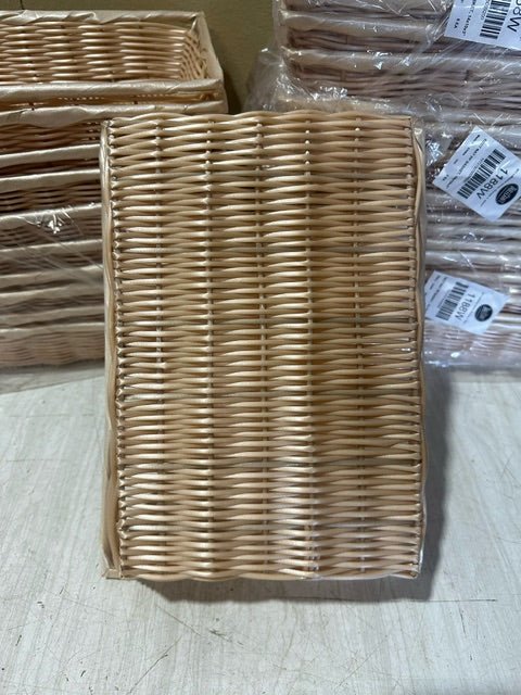 *****LOT OF 12**** TABLE PRODUCT RECT NAT PP BASKET - Bargains R Ours - #collection_name#