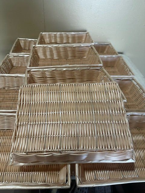 *****LOT OF 12**** TABLE PRODUCT RECT NAT PP BASKET - Bargains R Ours - #collection_name#