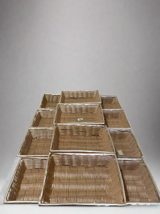 *****LOT OF 12**** TABLE PRODUCT RECT NAT PP BASKET - Bargains R Ours - #collection_name#