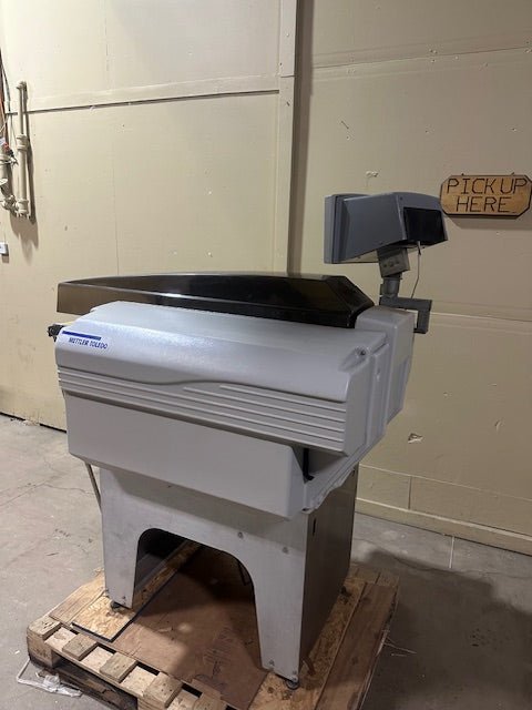 **LOT OF 2** METTLER TOLEDO INC SOLO MODEL 0645 CONVEYOR MEAT WRAPPING MACHINE WITH SMART TOUCH MONITOR CONTROL AND KEYBOARD - Bargains R Ours - #collection_name#