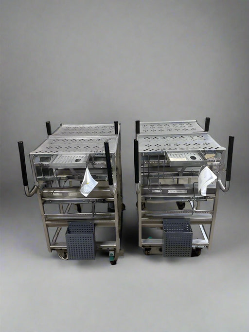 **LOT OF 2** WIN HOLT HEAVY DUTY COMMERCIAL ONLINE ORDER PICKING WORK STATION CART ON CASTERS - Bargains R Ours - #collection_name#