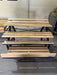 **LOT OF 3** CMS COMMERCIAL HEAVY DUTY WOODEN BAKERY/PRODUCE MERCHANDISING DISPLAY RACK ON CASTERS - Bargains R Ours - #collection_name#