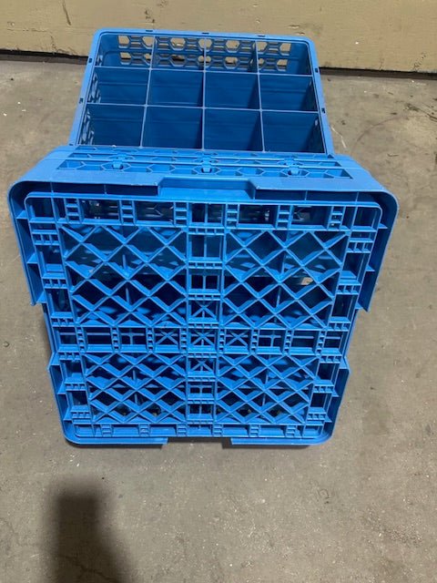 "LOT OF 3"CARLISLE BLUE GLASS WASHING RACK - Bargains R Ours - #collection_name#