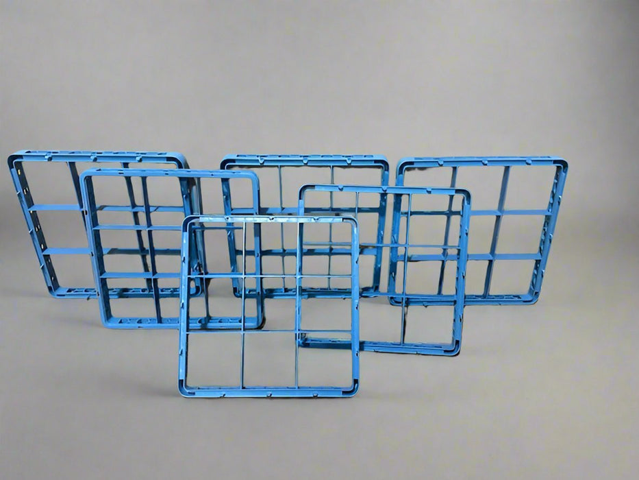 **LOT OF 6** CARLISLE BLUE EXTENDER 9 COMPARTMENT DISH RACK EXTENDERS - Bargains R Ours - #collection_name#