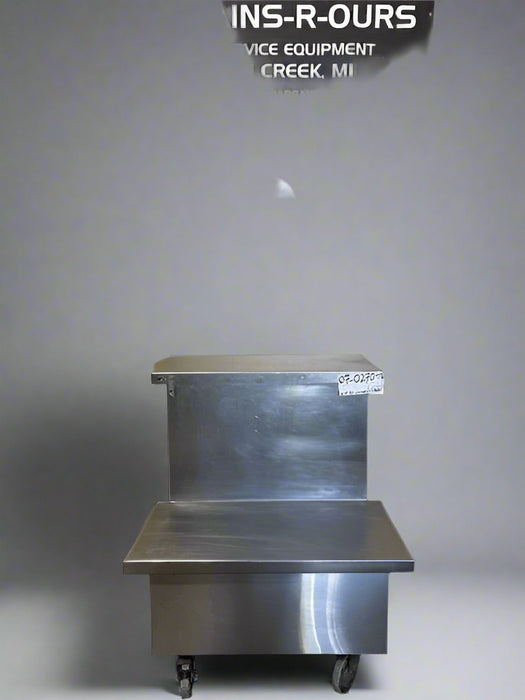 LOW TEMP STAINLESS STEEL 2 STEP WORK COUNTER STATION ON CASTERS - Bargains R Ours - #collection_name#