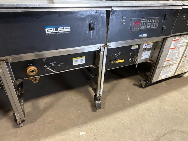 ***MECHANIC SPECIAL*** GILES HEAVY DUTY COMMERCIAL STAINLESS STEEL ELECTRIC FRYER WITH BASKETS AND SCOOP AUTOMATIC LIFT - Bargains R Ours - #collection_name#