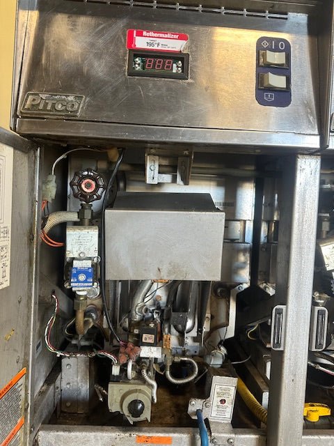 ***MECHANIC SPECIAL*** PITCO DUAL 2 BURNER 18.8 GALLON GAS AND ELECTRIC 55000BTU RETHERMALIZER - Bargains R Ours - #collection_name#