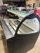 ***MECHANIC SPECIAL***ISA SELF CONTAINED REFRIGERATED INTERIOR LIGHTED FRONT CURVED GLASS DOOR EUROPEAN STYLE GELATO ICE CREAM FREEZER DISPLAY CASE MERCHANDISER ON CASTERS - Bargains R Ours - #collection_name#