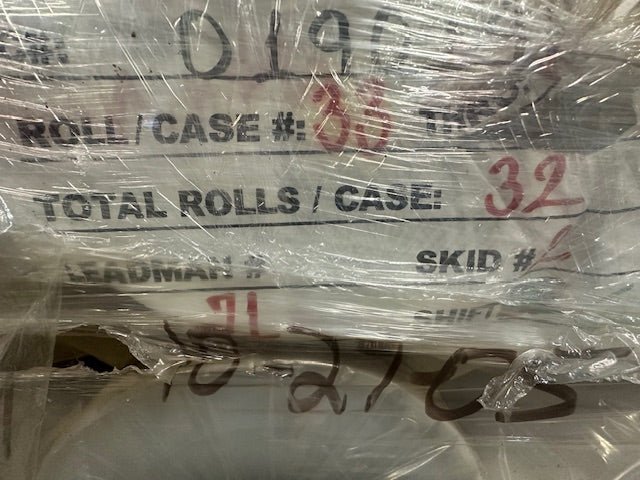 **NEW** PALLET OF 32 ROLLS PERFORATED CENTERFOLD CLEAR WRAPPING SHRINK FILM FOR EASTEY SHRINK MACHINE - Bargains R Ours - #collection_name#