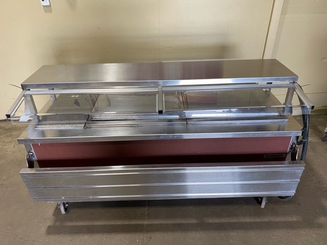 DELFIELD-SHELLEY STEEL HEATED BUFFET SERVING TYPE w/3 WELLS, 2 PANS & 1 CUTTING BOARD - Bargains R Ours - #collection_name#