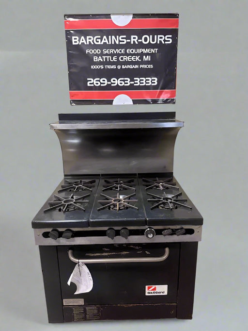 "SOUTHBEND" H.D COMMERCIAL 6 BURNERS STOVE WITH OVEN - Bargains R Ours - #collection_name#