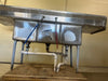 STAINLESS STEEL 3 SINK DISH WASH RIGHT SIDE DIRTY TABLE HO/COLD FAUCET AND WATER LINE HOOKUPS - Bargains R Ours - #collection_name#